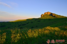 大美辽河源之晨光马盂山